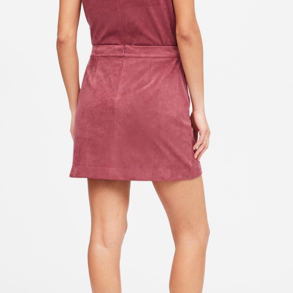 Banana republic rose vegan suede skirt NEW 2 - Picture 2 of 7